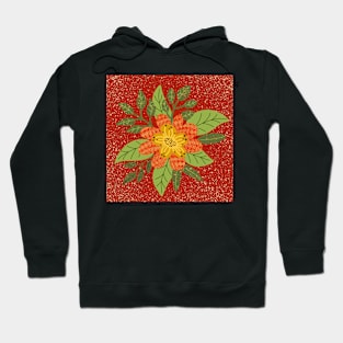 FloralOrange Hoodie